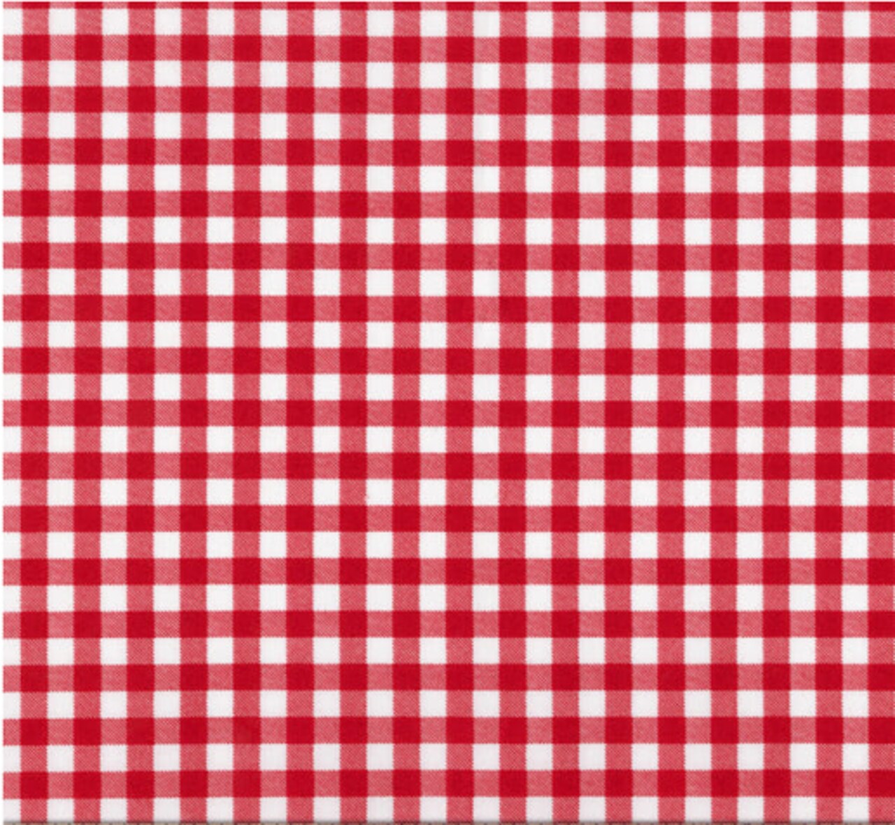 Yarn Dyed Large Gingham Red 45" Polyester Cotton Fabric by the Yard